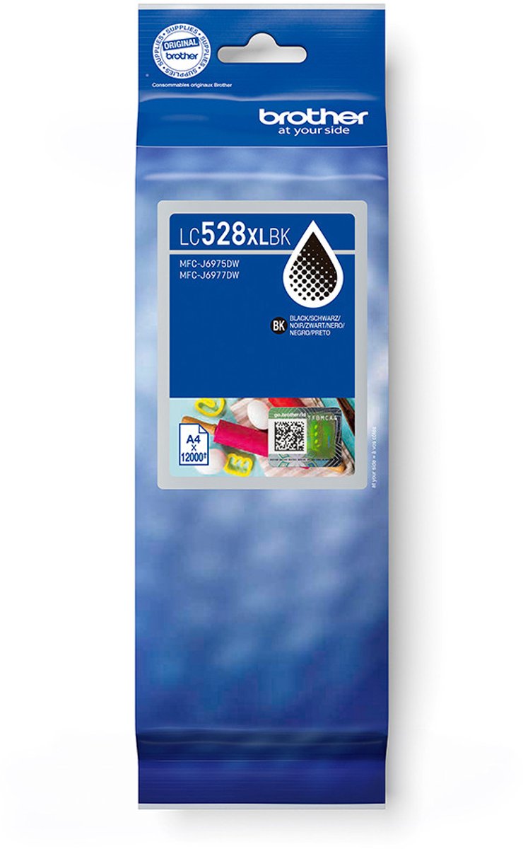 Brother LC528XLBK inktcartridge 1 stuk(s) Origineel Ultrahoog rendement Zwart