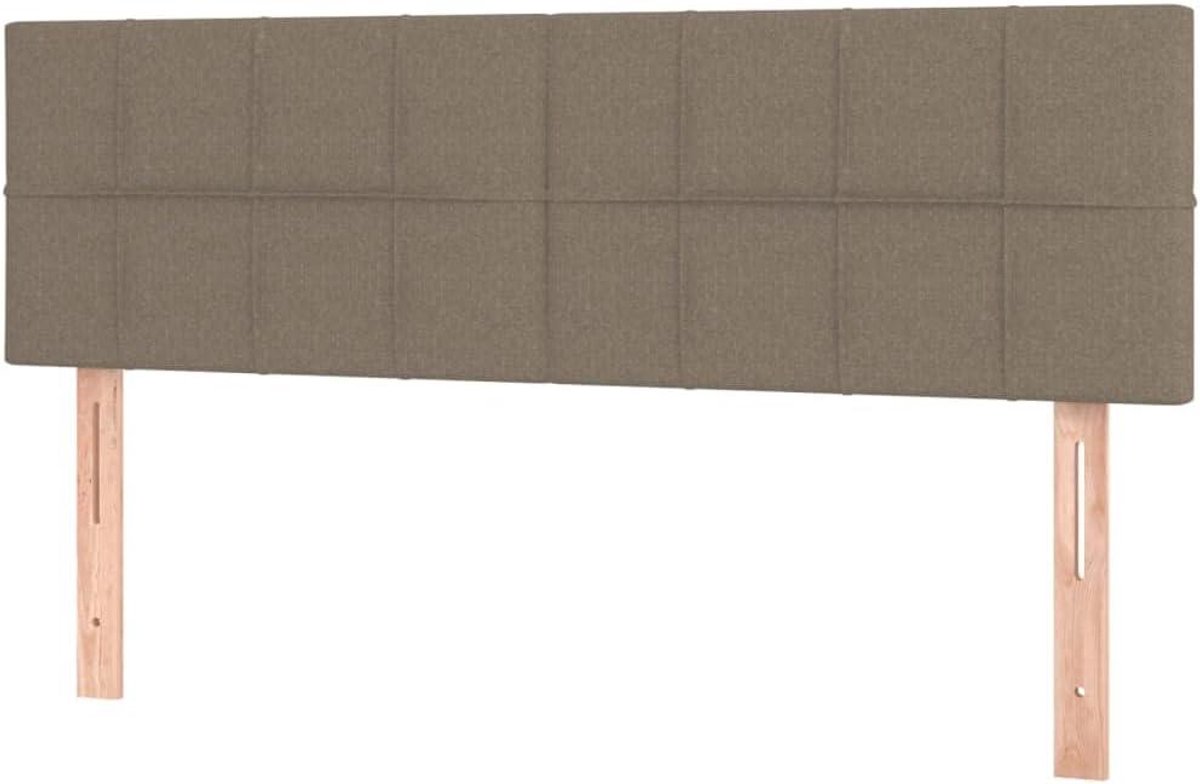 Hoofdborden Set - Bedonderdelen Houten - Slaapkamer Decoratie - In Hoogte Verstelbaar - 144 cm Breed - Taupe