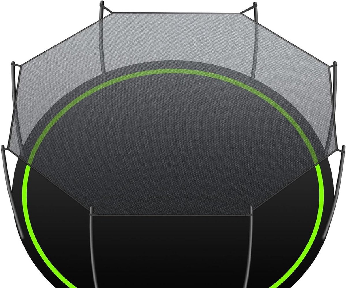 Trampoline Schaduwhoes - Trampoline Luifel - Bescherming tegen Zon - UV-Bescherming 95% - 8-14FT - Zwart