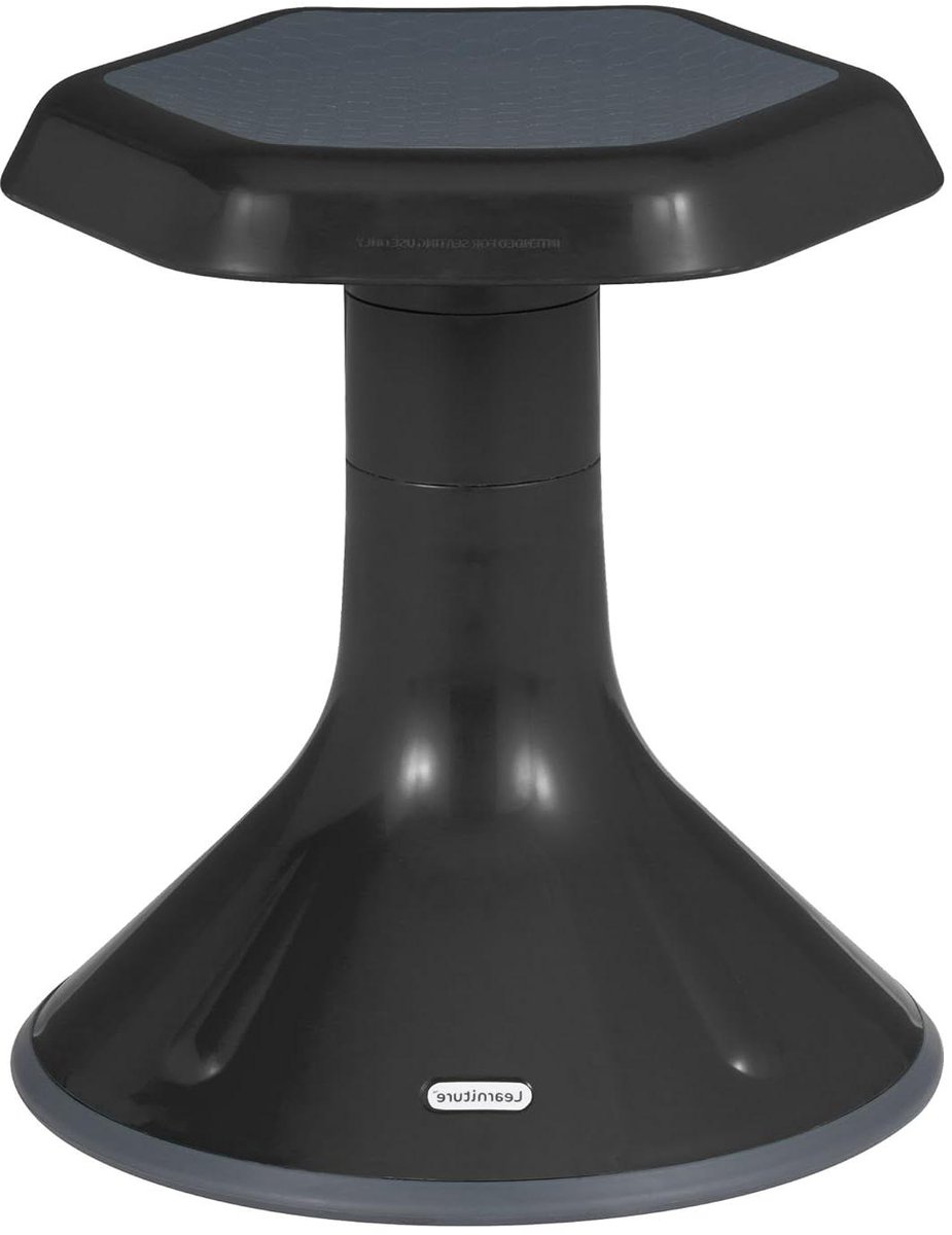 Actieve Leerstoel - Zitkruk Kinderen - Stimuleert Houding - Anti-slip Bodem Beweging - 15 inch - Zwart