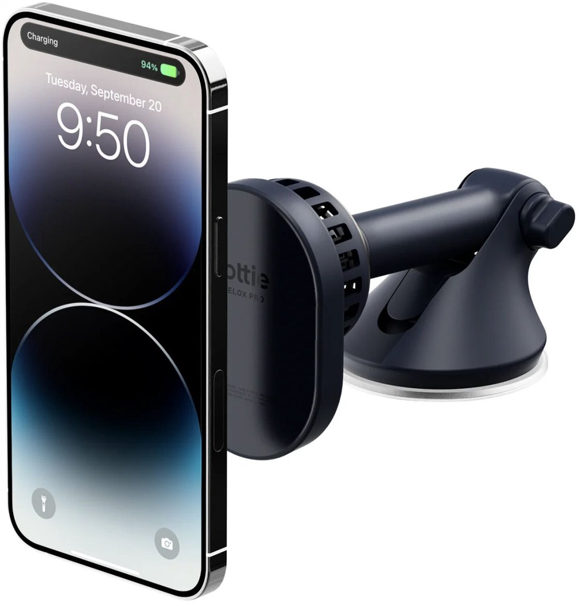 iOttie Velox Pro - Magnetische Telefoonhouder Auto Raam/Dashboard - Compatibel met MagSafe - CryoFlow tegen Oververhtiting - Incl. 18W USB-C Autolader
