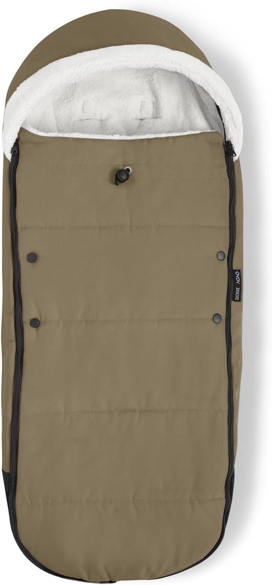 Voetenzak Kinderwagen - Baby deken - Warmhouden baby - Dubbele vulling fleece - 89 x 19 cm - Toffee