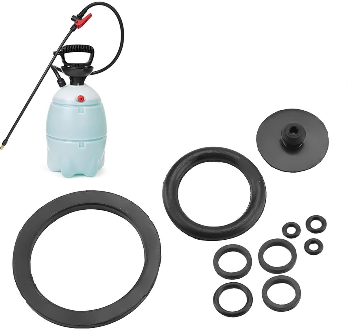 Set van 10 duurzame rubberen afdichtringen voor tuinsproeiers, lekvrije universele O-ringen voor kraan, drukleiding en reparatieaccessoires