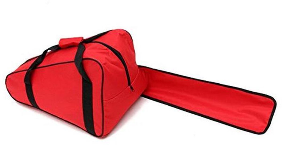Kettingzaag Tas - Zaagkoffer Opbergtas - Veilig Transport - Waterdicht Polyester - 92 cm - Rood