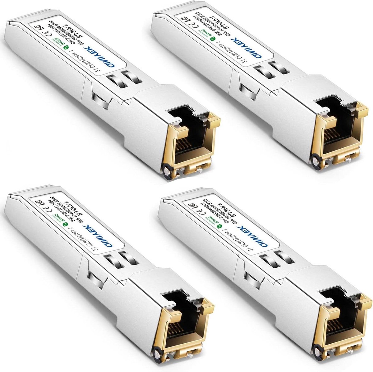 Koperen SFP Module - RJ45 Transceiver - Netwerk Verbinding - Brede Compatibiliteit - tot 100m - Metaal