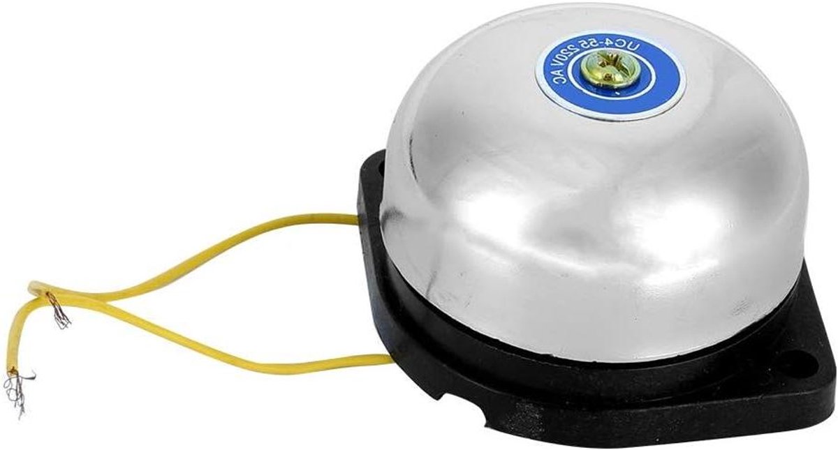 Elektrische Bel - Geluidsignaal Alarm - Fabriekssignaal Schoolalarm - Roestvrij Staal Binnenste Slag - 6 x 6 x 4 cm