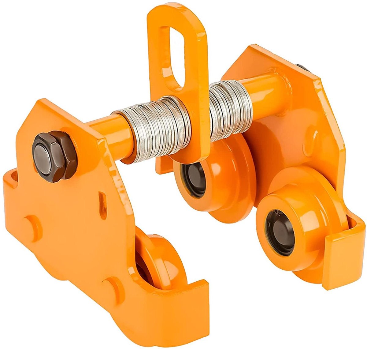 Loopkat 1000 kg - Kranskat Ringspindel - Materiaal Transport - Flexibel Instelbaar - 23 x 235 cm - Zilver