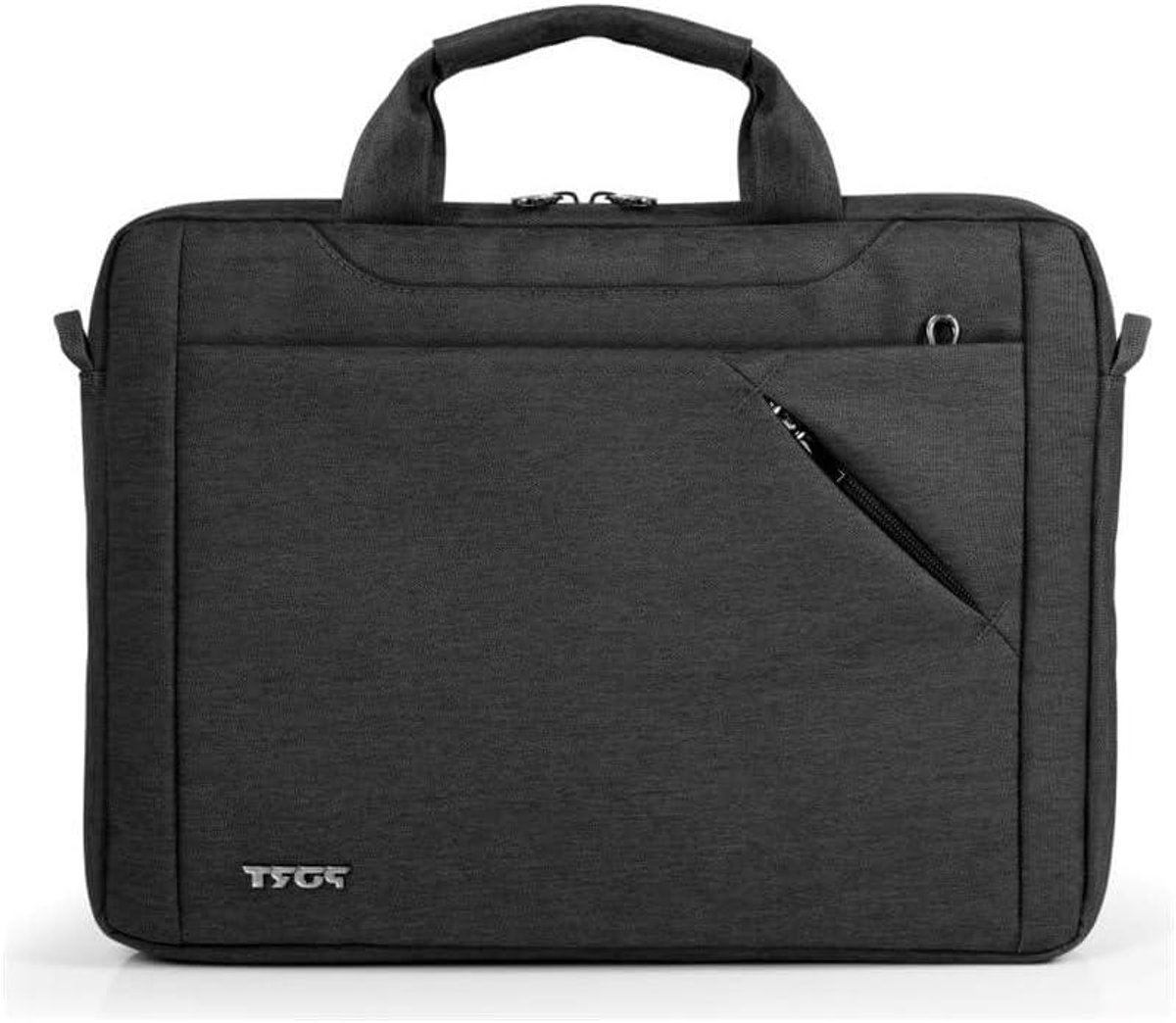 Laptoptas - Schoudertas Laptop - Laptop Beschermen - Toploading Opening - 125 inch - Zwart