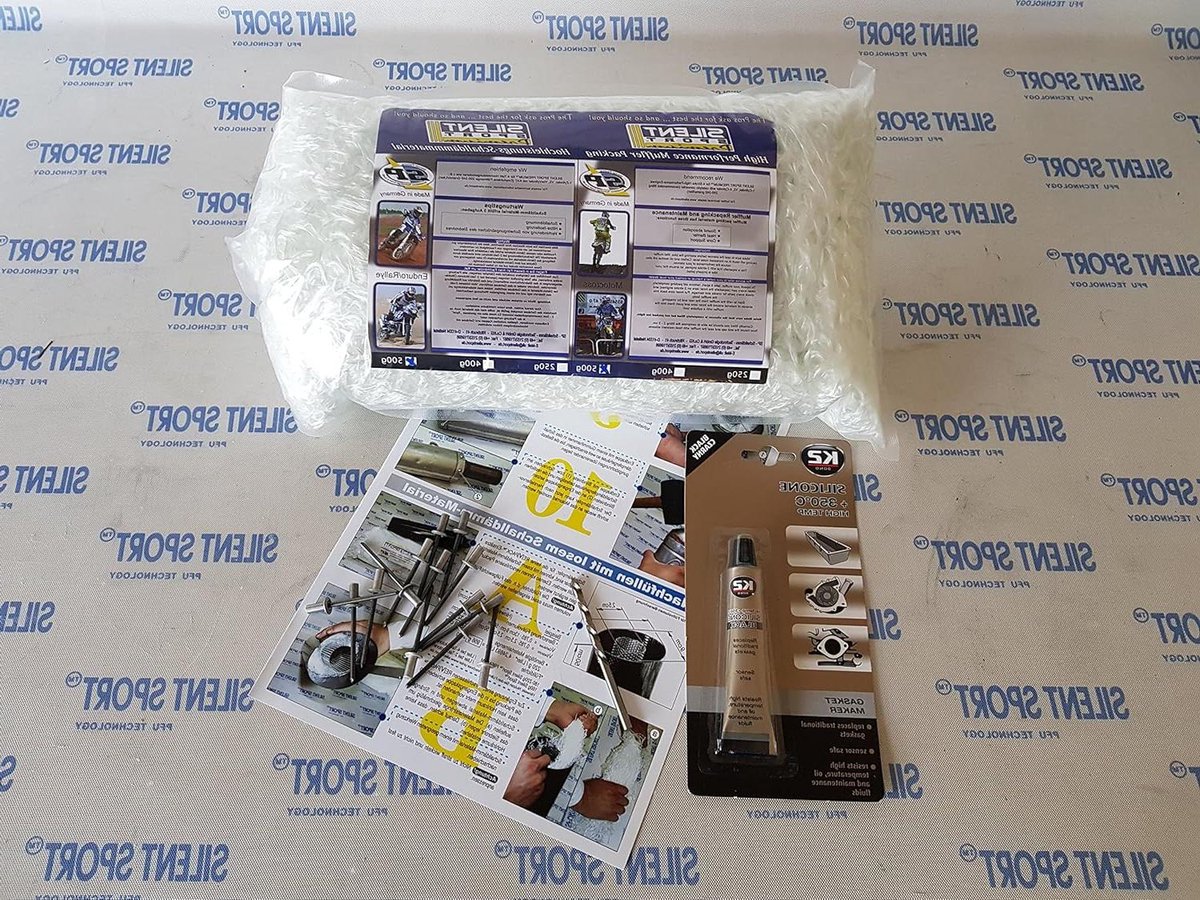 Uitlaat Service Kit - Reparatieset Demper - Uitlaat Repareren - All-in-One Set - Standaard Maat - Zwart
