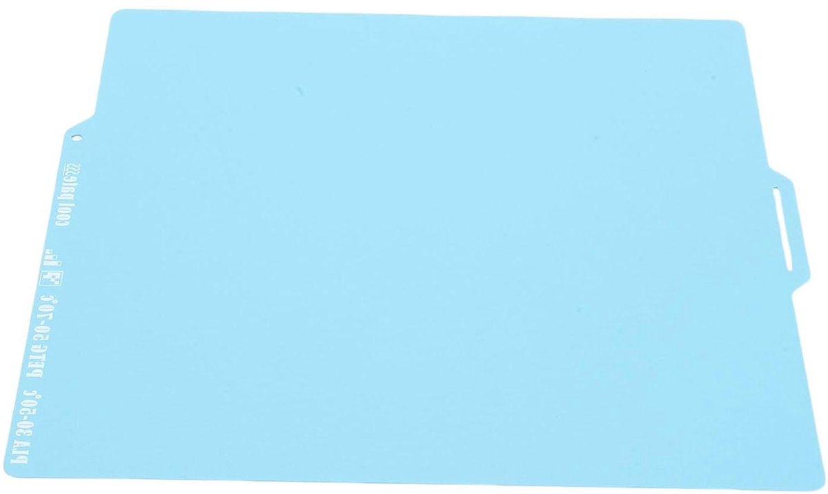 3D Printer Bouwplaat - Verenstaal Plaat - Moeiteloos Printen - Dubbelzijdig Polymeer - 257x257mm - Zwart