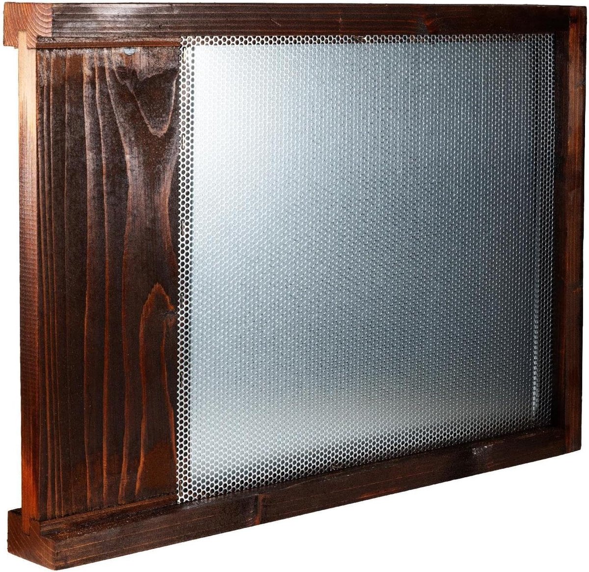 Varroa-bodem Hout - Bijenkorf bodem - Mijtcontrole bijen - Geperforeerd net lade - 435 x 60 cm - Houtkleur