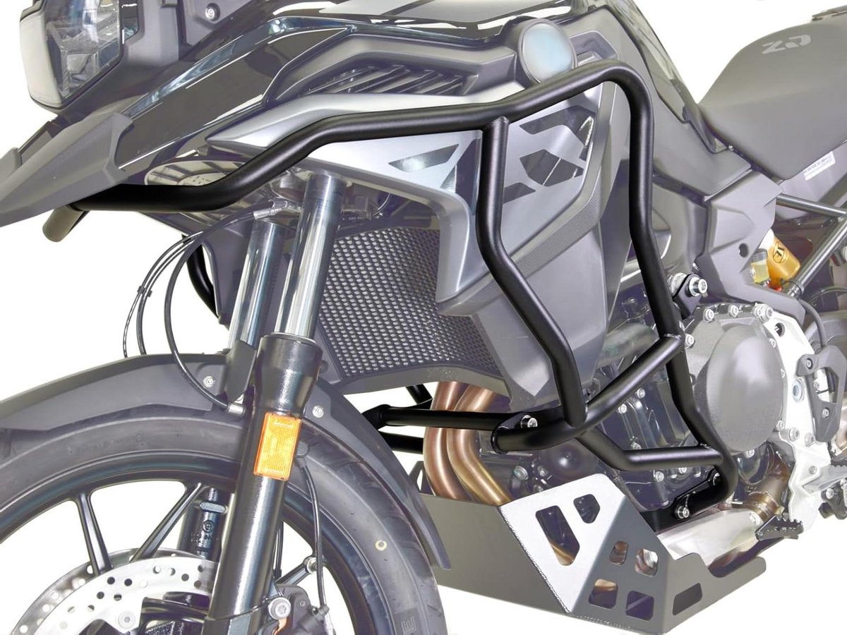 Valbeugels Motor - Motorbescherming - Motor Beschermen - Specifieke Pasvorm - 3 Bevestigingspunten - Zwart