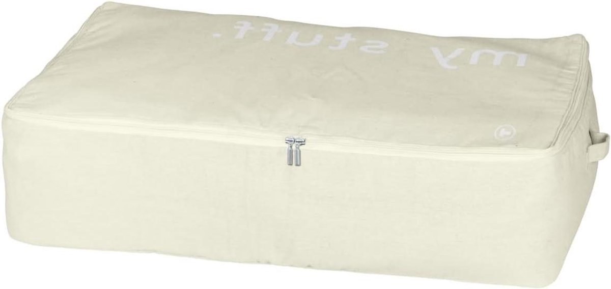 Onderbedcommode - Opbergbox bed - Stofvrij opbergen - Inklapbaar ontwerp - 68 liter - Beige