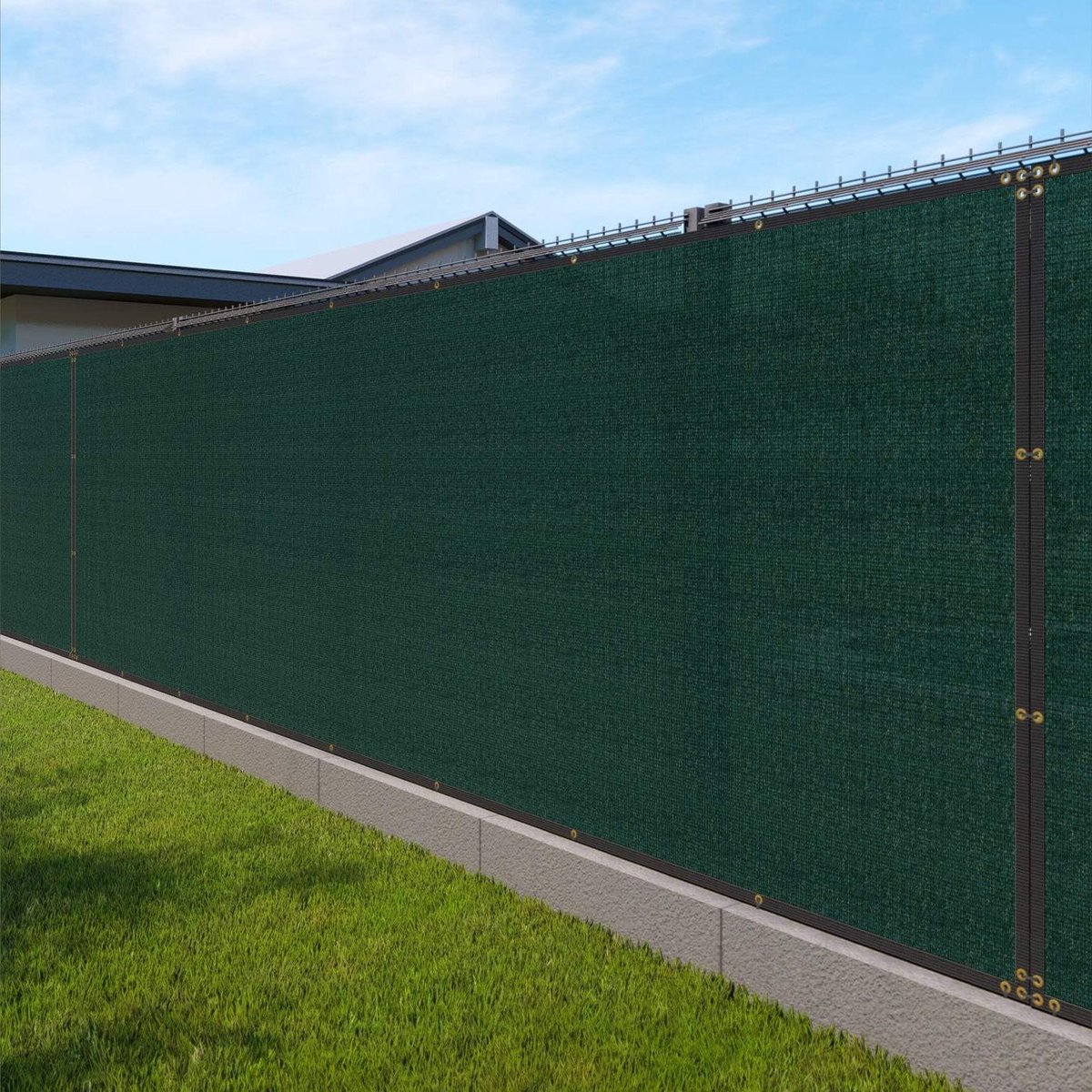 Privacy Scherm Hek - Windscherm Tuin - Privacy Creëren - Versterkte Randen - 4 x 95 voet - Groen