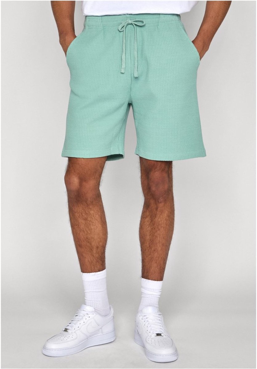 Urban Classics Thermal Waffle Korte broek L Mintgroen