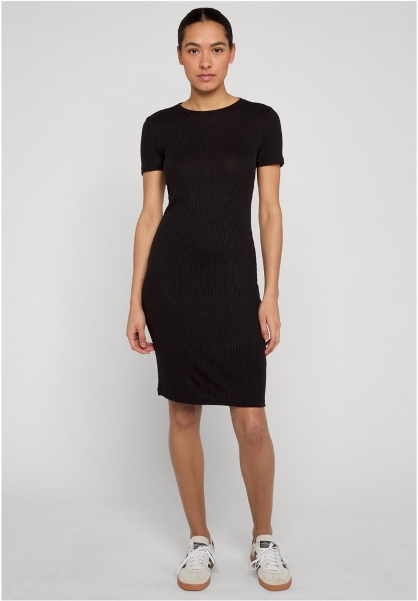 Urban Classics Basic Slim Fit TShirt Dress Korte jurk 5XL Zwart