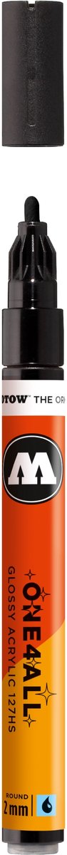 Molotow One4All 127HS (2mm) Marker - Glanzend Zwart - Glossy Black