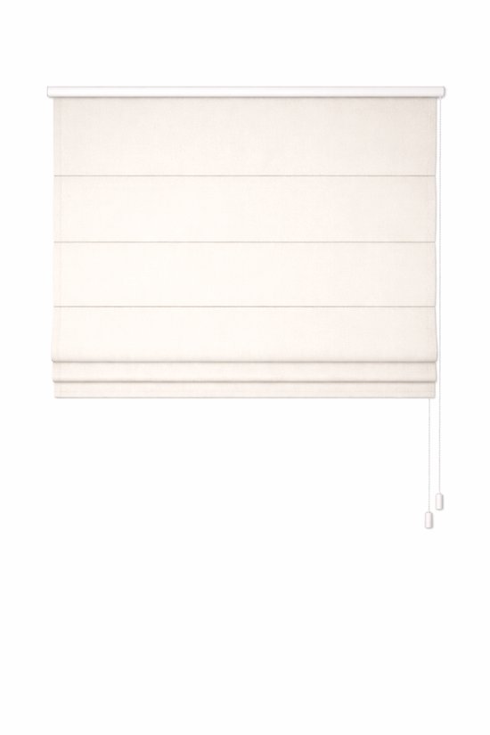 Vouwgordijn Madeco – 60x180 cm – Beige / Zandkleur – Lichtdoorlatend – Linnen Look – Store Bateau Voile