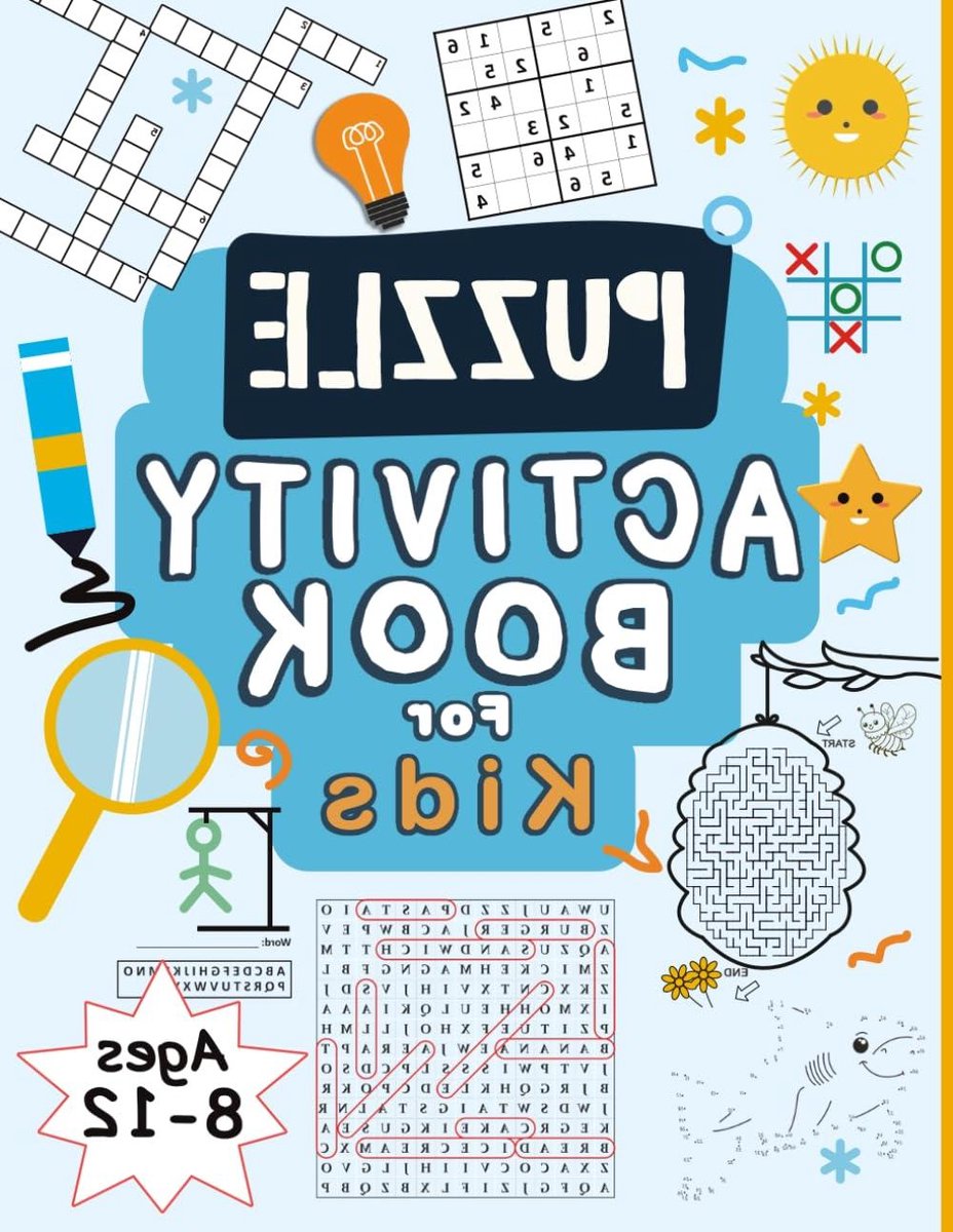 Puzzelboek Kinderen - Activiteitenboek Spelletjes - Hersenen Trainen - Veelzijdige Puzzels - 97 Pagina's - Niet gespecificeerd