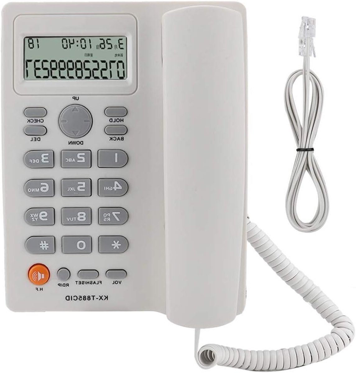 Vaste Telefoon - Telefoon met Beller ID - Thuis en Kantoor - Ruisonderdrukking - Niet gespecificeerd - Wit