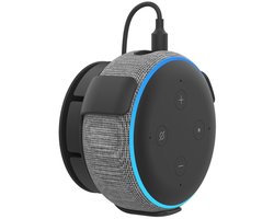Wandmontage luidsprekerstandaard Geschikt voor de Alexa Echo Dot 3e generatie slimme luidspreker, standaard Geschikt voor binnenluidsprekerbehuizing, zwart.