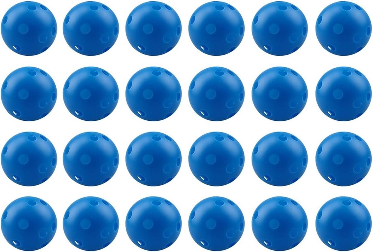 Hollow Softball Training Ballen voor Sporttraining en Feestjes - 24 Stuks Plastic Oefenballen