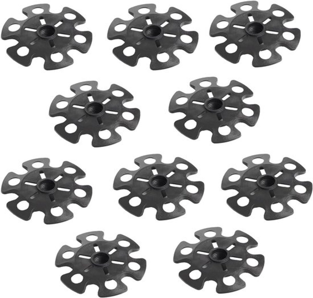 Set van 10 Trekking Pole Tips voor Modder en Ski - Wandelstok Accessoires van TPR Rubber