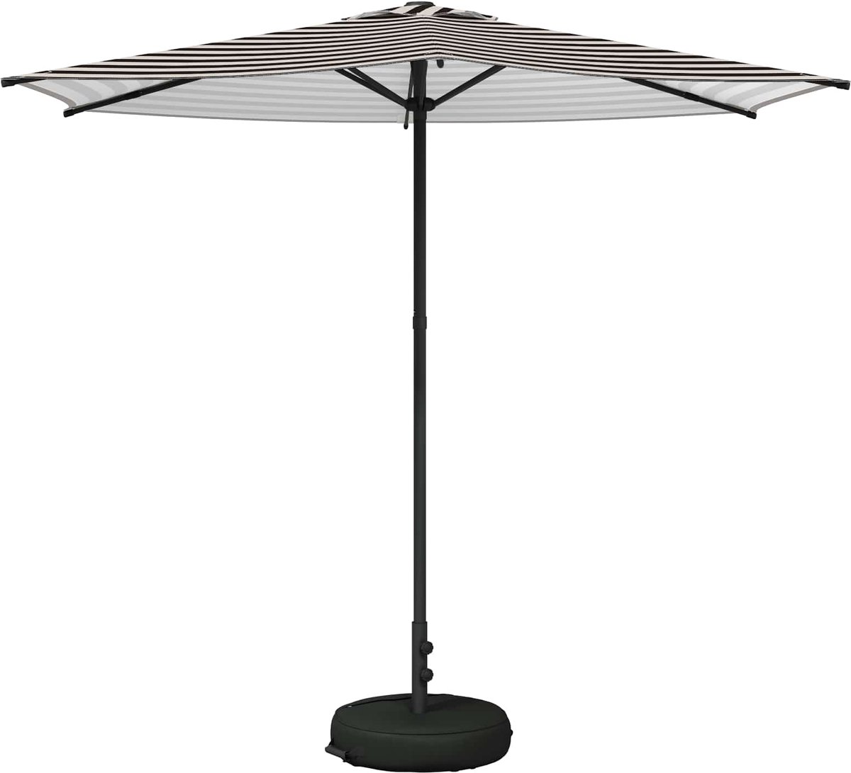 vidaXL - Tuinparasol - met - voet - 270 - x - 270 - cm - Polyester - Rechthoekig