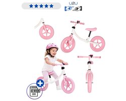 Vélo d'équilibre Trike Fix Rose Avec Sonnette – Vélo Sans Pédales Pour Enfants Avec Selle Et Guidon Réglables Vélo D'équilibre Cross Country Pour Filles Tout-petits Jouet D'extérieur Jusqu'à 35 KG Léger Avec Ebook