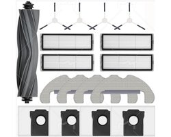 17 stuks accessoires voor Dreame D10 Plus Gen 2 - Inclusief 1 hoofdborstel, 4 stofzakken, 4 schoonmaakdoeken, 4 HEPA-filters, 4 zijborstel