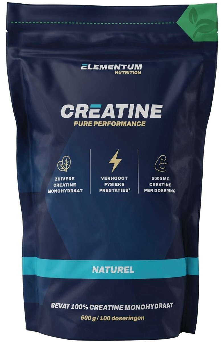 Creatine monohydraat - 100% zuiver - 500g - 100 servings