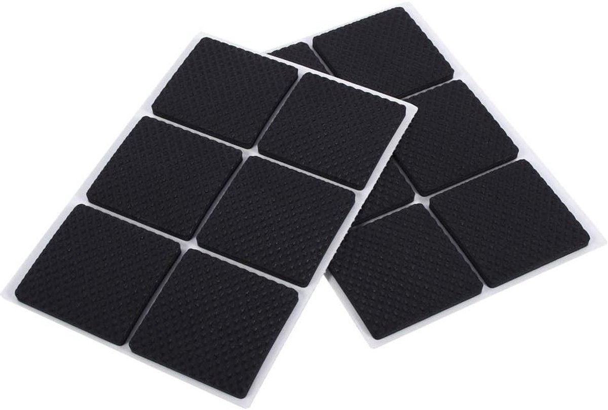 Set van 12 Antislip Pads van 4 mm - Zelfklevende Rubber Pads voor Meubels, Bescherming van Vloeren en Tafel- en Stoelpootjes