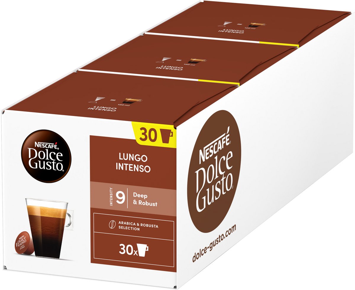 Nescafé Dolce Gusto capsules Lungo Intenso - 90 koffiecups voor 90 koppen koffie