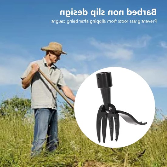 Allecto - Stand Up Weed Puller - Onkruidplukker - Draagbaar en lichtgewicht - Aluminium - 4-claw onkruidverwijderaar - Geschikt voor tuin en balkon... van Merkloos	 — afbeelding 3