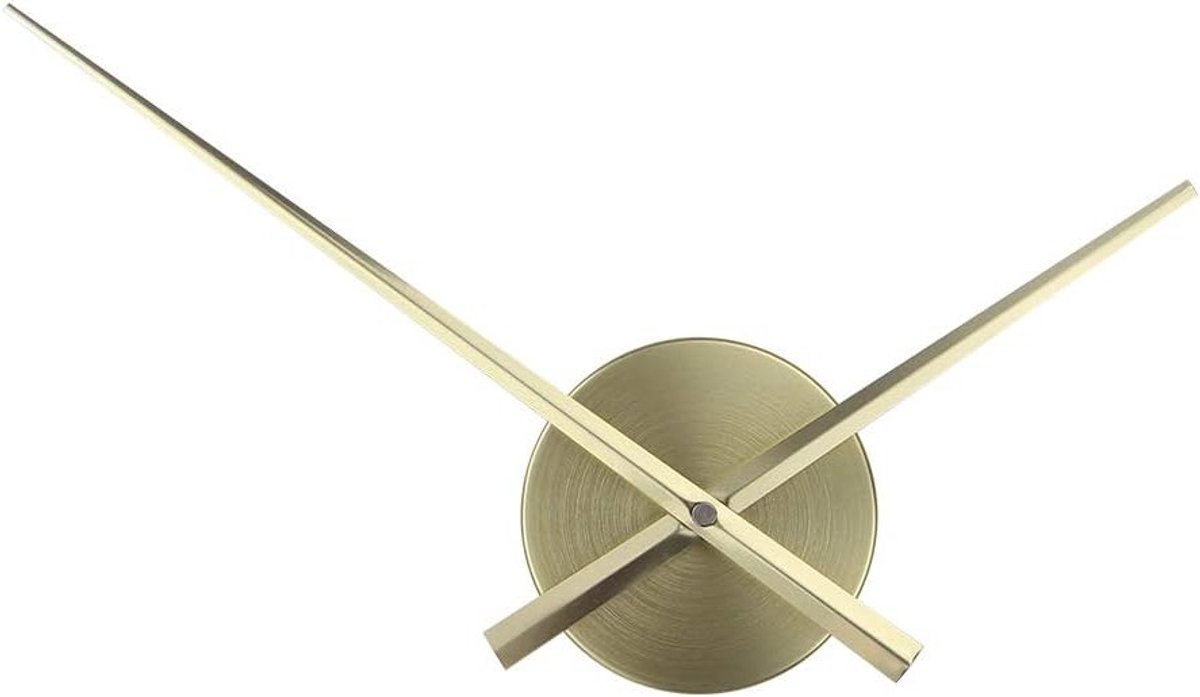 3D Hand Klok DIY Wandklok voor Thuisdecoratie - Quartz Klok Mechanisme en Accessoires in Goud