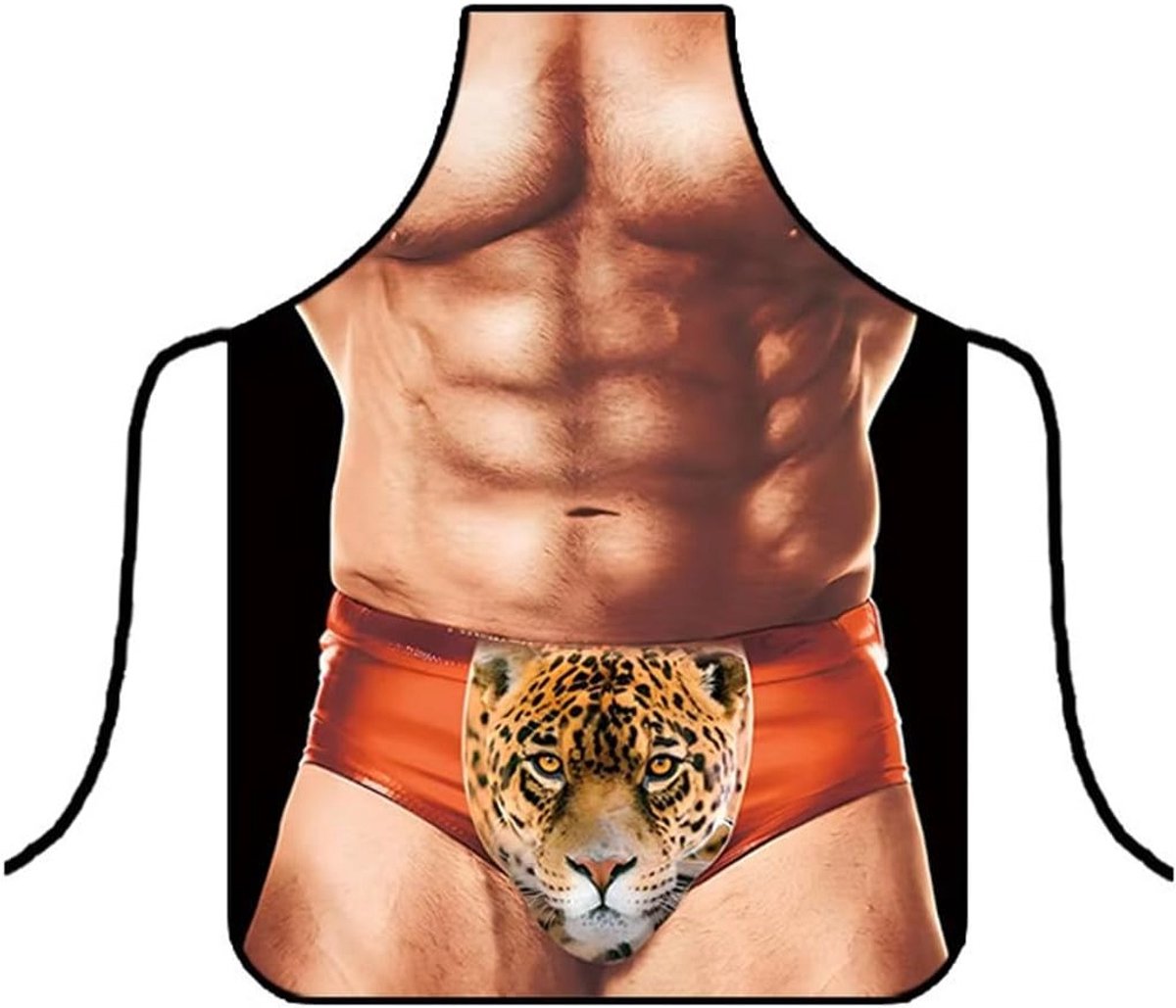 Grappige BBQ Schort voor Mannen: Waterdicht, Verstelbaar en Perfect als Cadeau voor Koks
