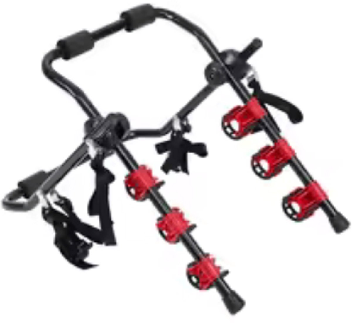 Cellista Fietsendrager Achterklep 3 Fietsen - Auto Fietsdrager Kofferbak - Achterklep Fietsrek 60kg - Opvouwbare Fietsdrager - Veiligheidsriemen