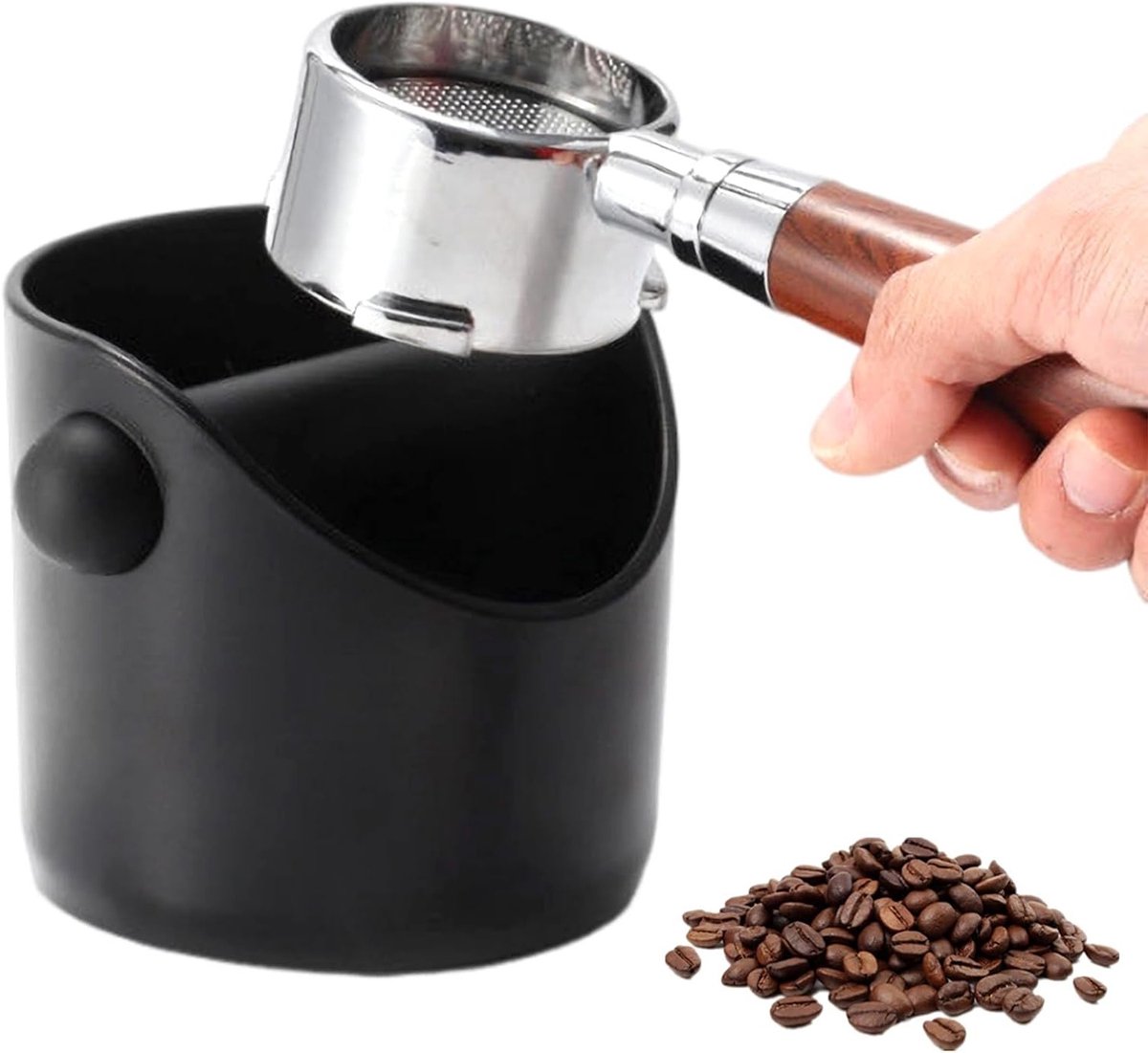 Espresso Whisk Box - Afvoerbak voor Koffiedik met Demonteerbare Geluidsabsorberende Laag - Koffie Accessoire voor Thuisgebruik en Barista's