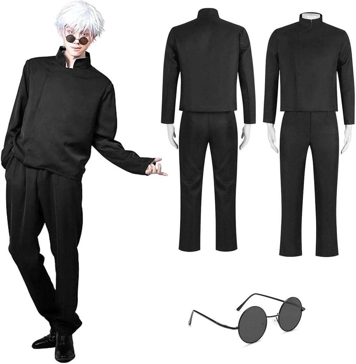 Anime Cosplay Kostuum voor Gojo, Choso, Sukuna, Toji, Fushiguro, Ghetto, Nobara, Yuji Itadori, Okkotsu Yuta en Mahito voor Halloween en Carnavalsfeesten
