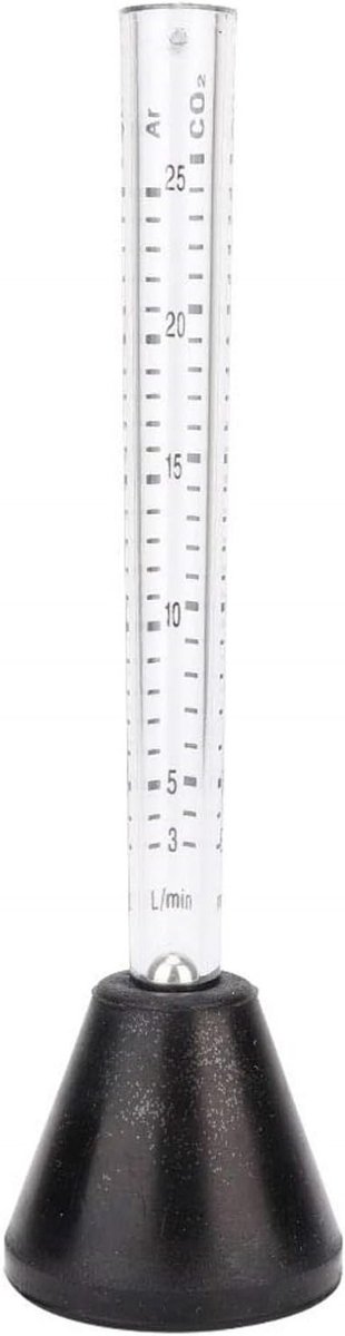 Gasdoorstroommeter voor Lassen - 25L Argon en CO2, Dubbele Meetwaarde, ABS Materiaal, Ideaal voor TIG en MIG Lassen