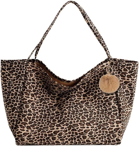 Grand sac à bandoulière pour femmes, sac fourre-tout léger avec pompons décoratifs et poche intérieure, idéal pour un usage quotidien et le shopping, 41×22×37cm