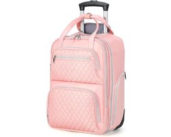 Ponhog Rollende Laptoprugzak Voor Vrouwen - Reisrugzak Met Wielen En Uittrekbare Trolley - Zakelijke Laptop Trolley Rugtas Voor Werk Reizen En Dagelijks Gebruik - Comfortabel En Ruim Design