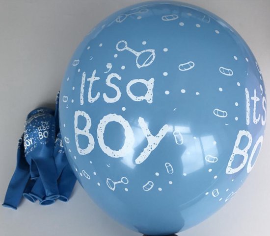 Grote ballon Baby Blauw (en gewone ballonnen) | bol.com