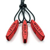 Zweeds Anti Wolven Fluitje - 3 stuks met hanger - Familieset - Zeer luid wolvenfluitje - Tegen wolven en wilde zwijnen - Zelfverdediging