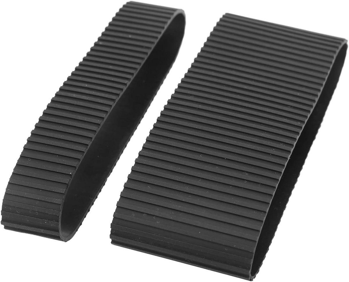 Lensgreep Set - Zoom Focus - Camera Gebruik - Scheurvast Rubber - 10x6x1 cm - Zwart