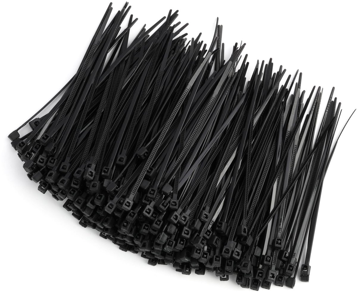 Dailygoods- Kabelbinders Zwart 80 mm x 1,8 mm - Zelfsluitend - Hittebestendig - Duurzaam - Robuust - Voor Organisatie en Bevestiging - Binders