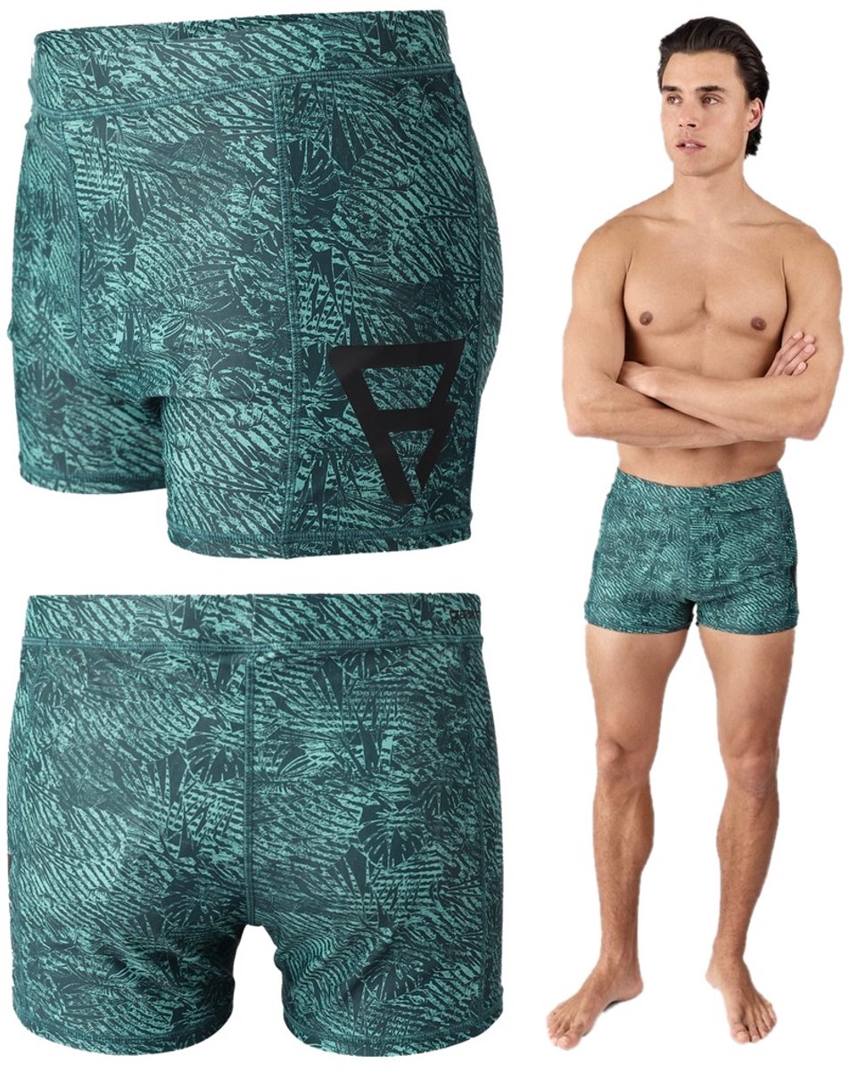 Brunotti Samier- Strakke Zwembroek Heren Sportieve Zwem Trunk Flexibele Fit XL Mediterranea – Print