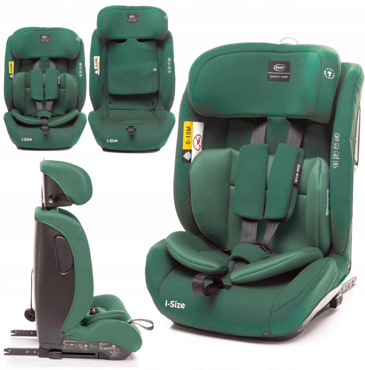4Baby GO-FIX i-Size Autostoeltje 9-36 kg ISOFIX Zijdelingse Bescherming