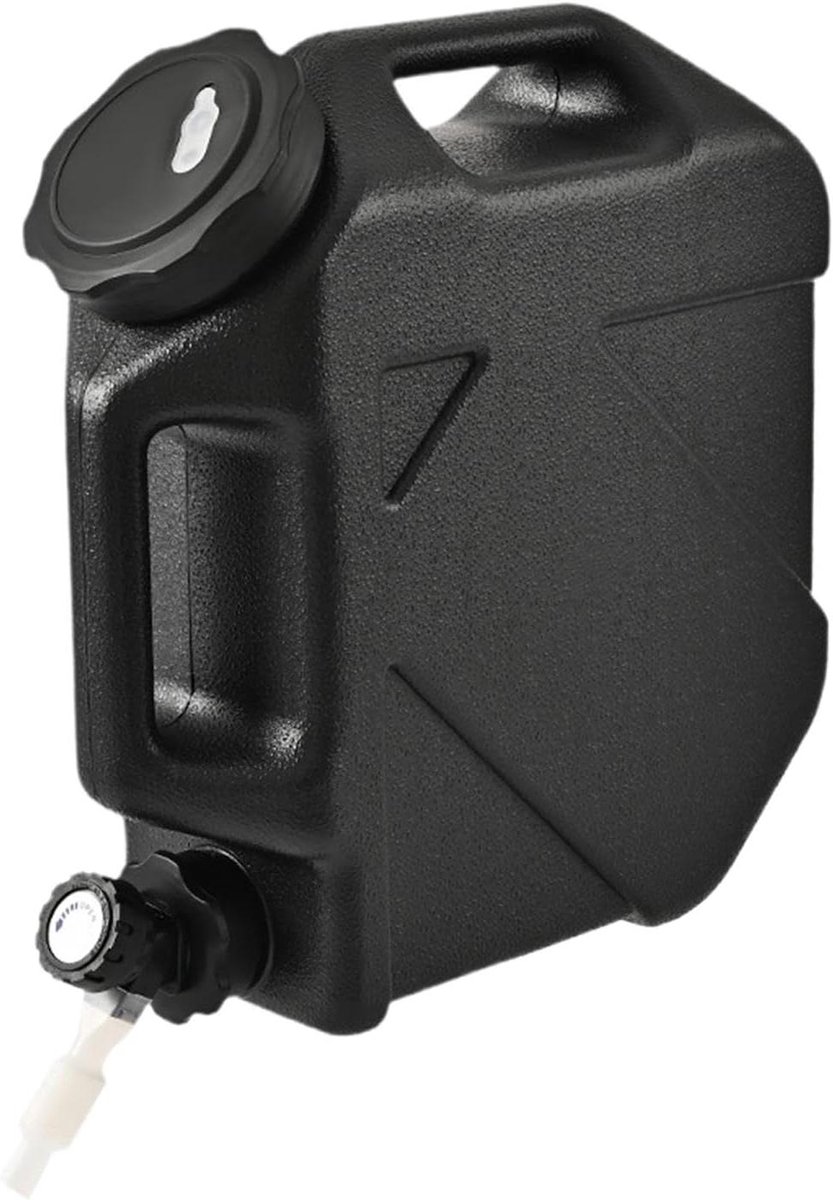 Waterkan Camping - Waterreservoir Outdoor - Hydratatie Onderweg - Met Kraan - 10 Liter - Zwart