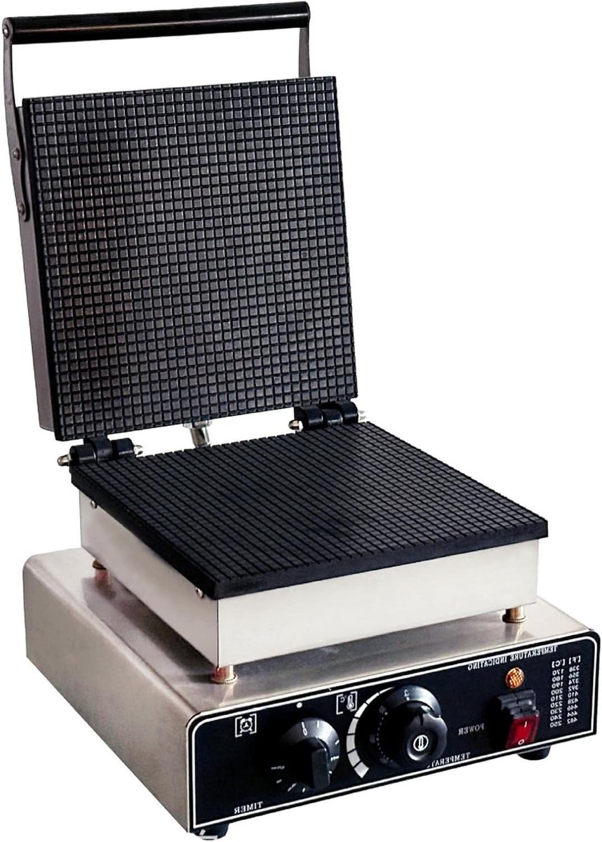 Wafelmaker Elektrisch - Ijshoorntjes Maker - Desserts Maken - Dubbele Antiaanbaklaag - 25x36x26 Cm - Meerkleurig